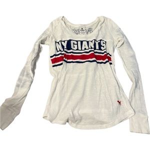 NY giants cute long sleeve shirt PINK Victoria secret